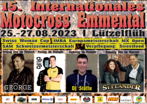 Flyer 15. internationales Motocross Emmental 2023